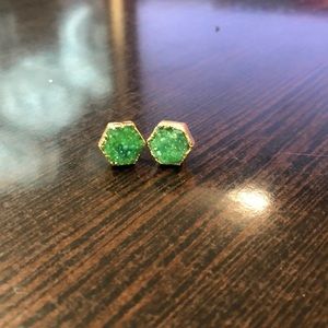 Gem stone stud earrings